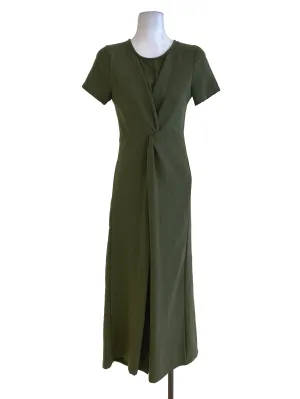 Dark Green Twill Jumpsuits TEM