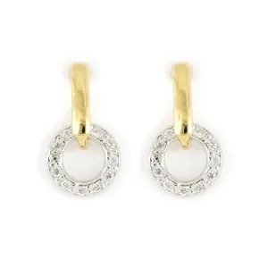 Diamante - Circle Post Earrings