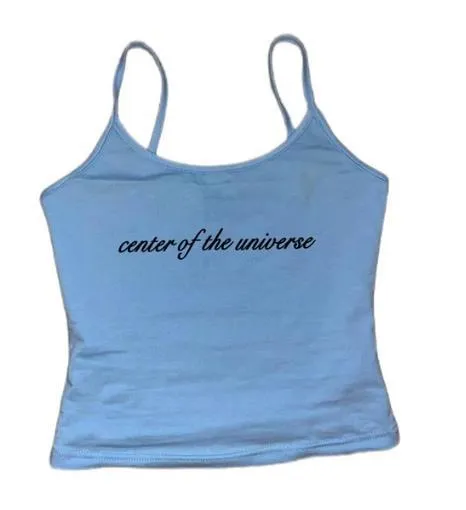 Digital All-match Letter Printing Smart-powered Solid Color Women's Braces Vest Short Top