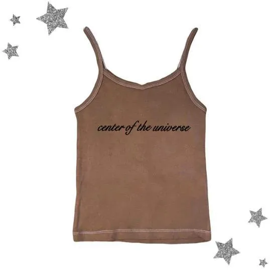 Digital All-match Letter Printing Smart-powered Solid Color Women's Braces Vest Short Top