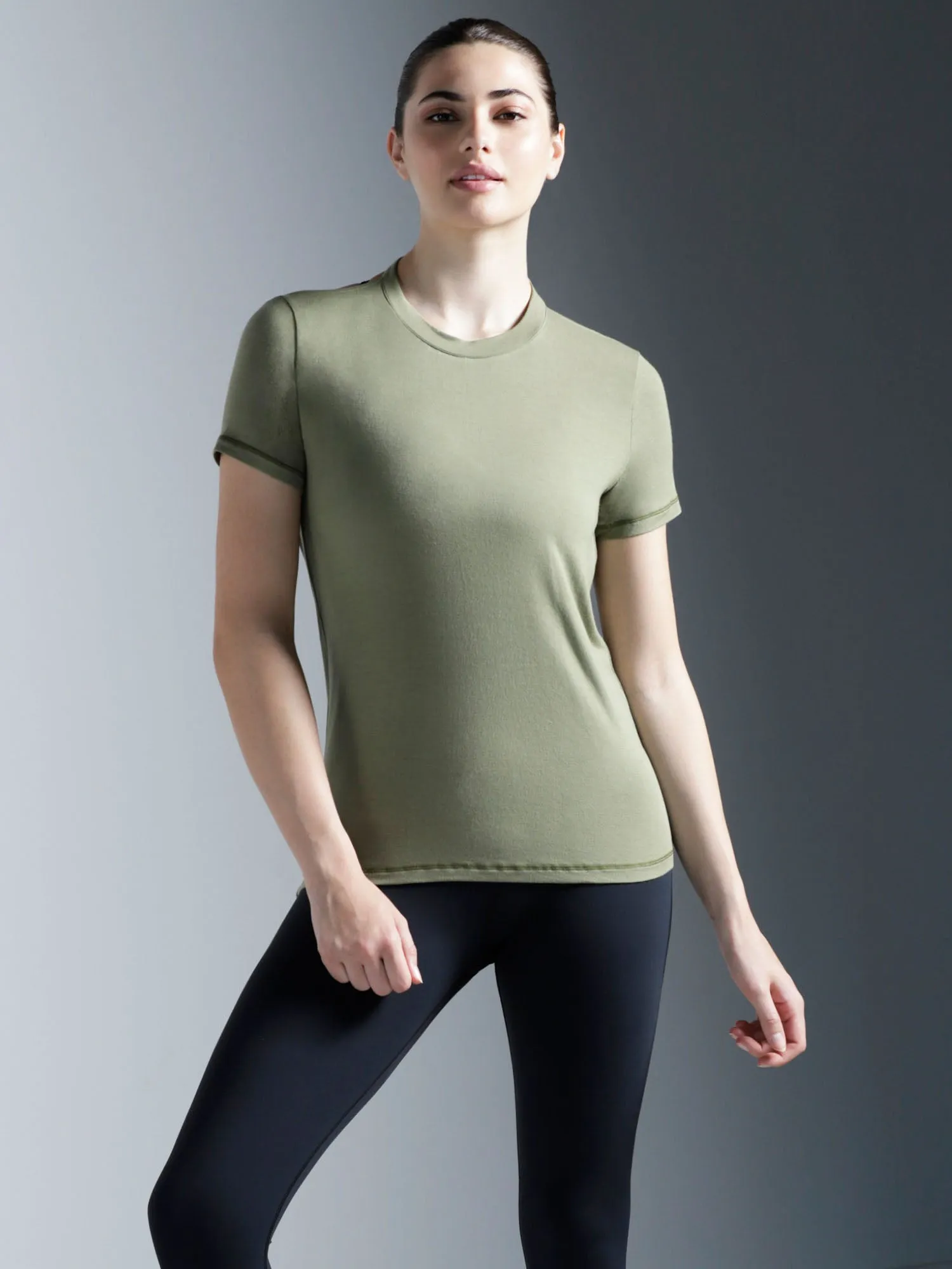 DRAPED BACK TEE