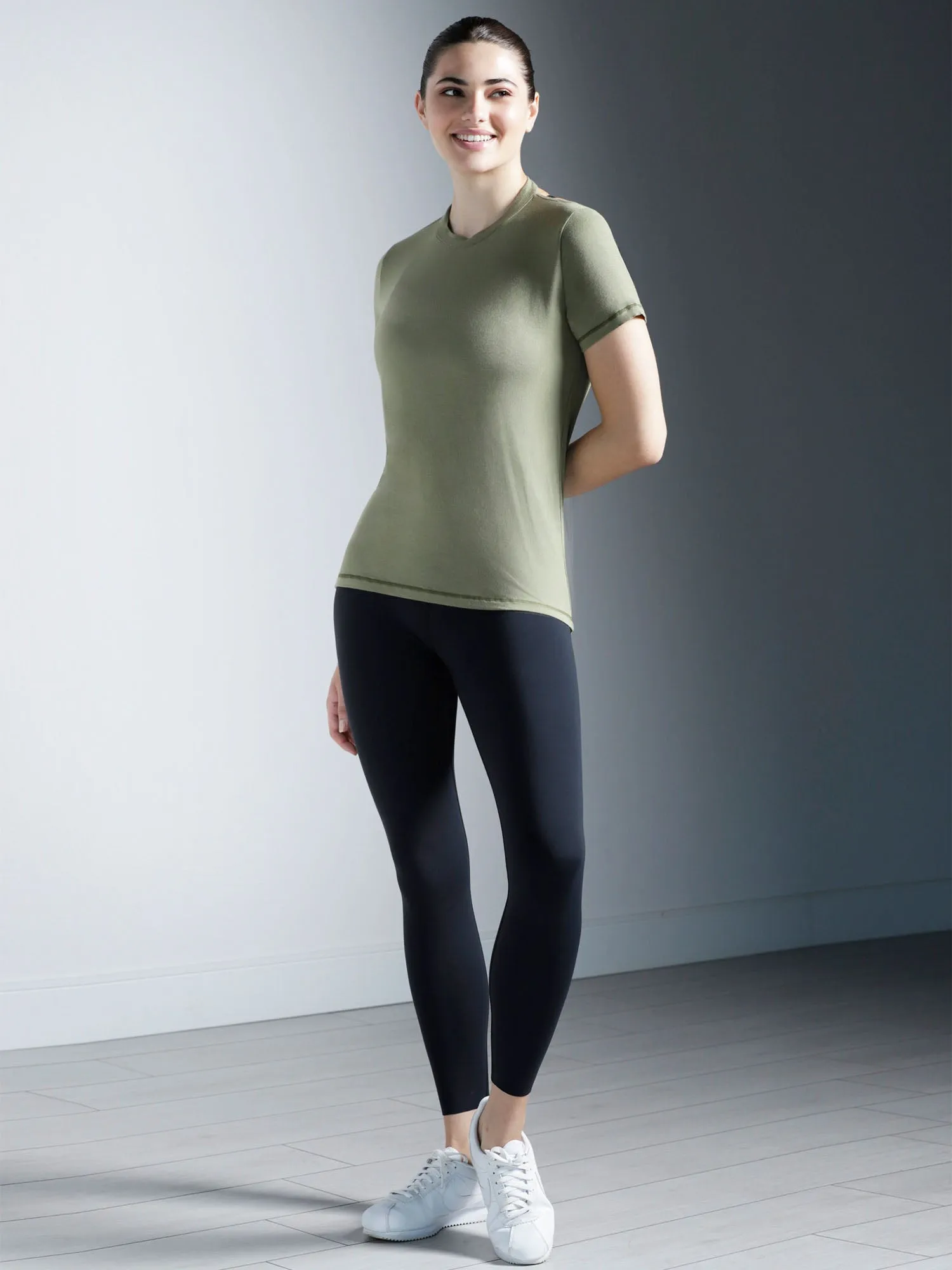 DRAPED BACK TEE