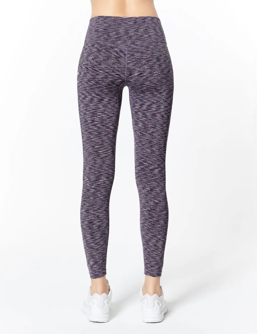 easyoga LESPIRO Glossy Slim Tights1 - D61 Navy Purple Stripe