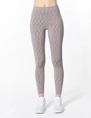 easyoga LESPIRO Glossy Slim Tights1 - D62 Gray Pink Strip