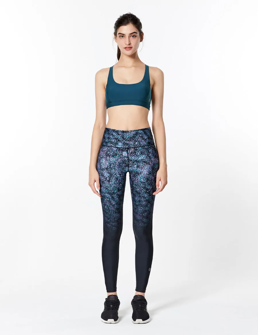 easyoga LESPIRO Glossy Slim Tights1 - F95 Time River