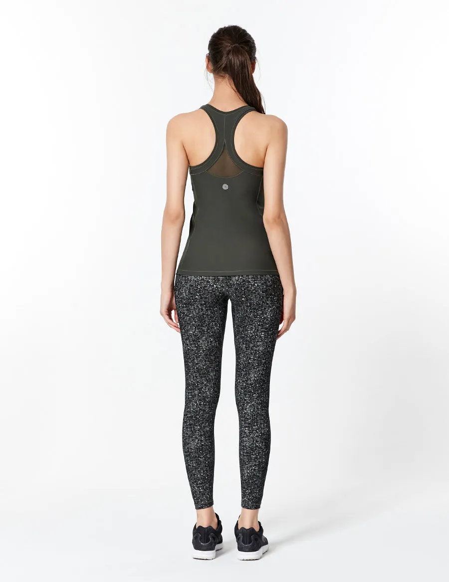 easyoga LESPIRO Glossy Slim Tights1 - FB3 Traces of Nature