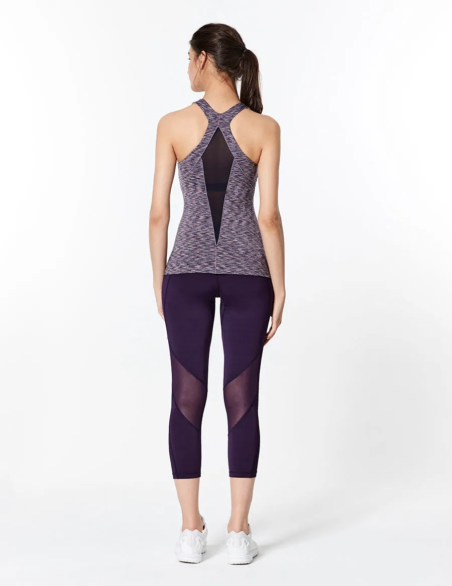 easyoga LESPIRO Move Up Cropped Tights - P15 Velvet Grape