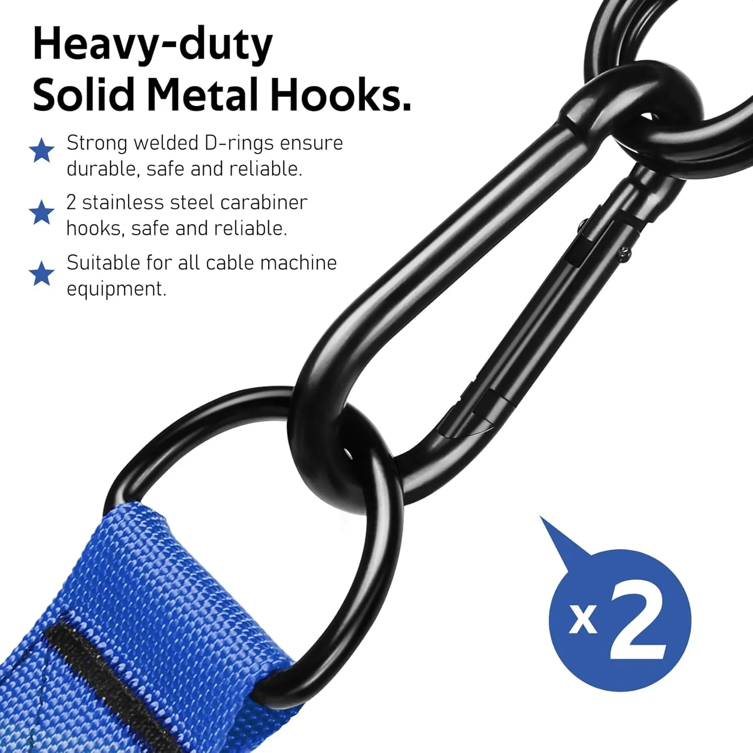 Exercise Handles, Replacement Cable Machine Attachments for Home Gym Equipment,