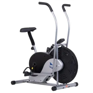 Exercise Upright Stationary Fan Bike W/ Updated Softer & Adjustable Seat