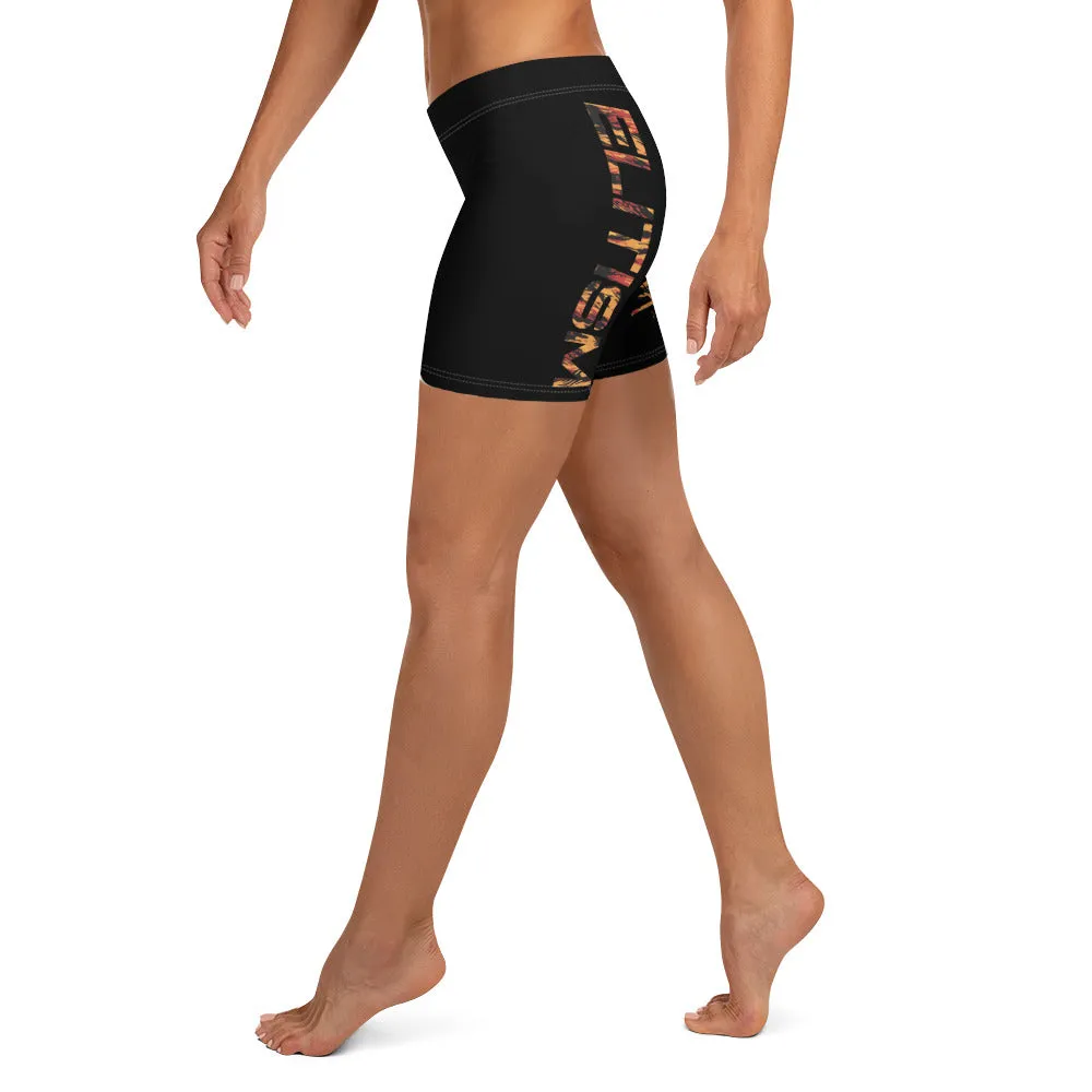 Fire Camo / Black Shorts