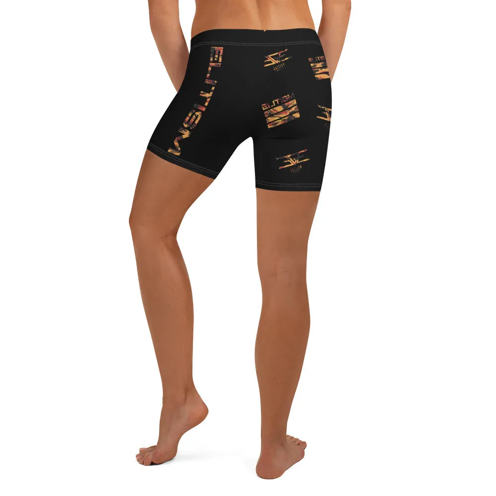 Fire Camo / Black Shorts