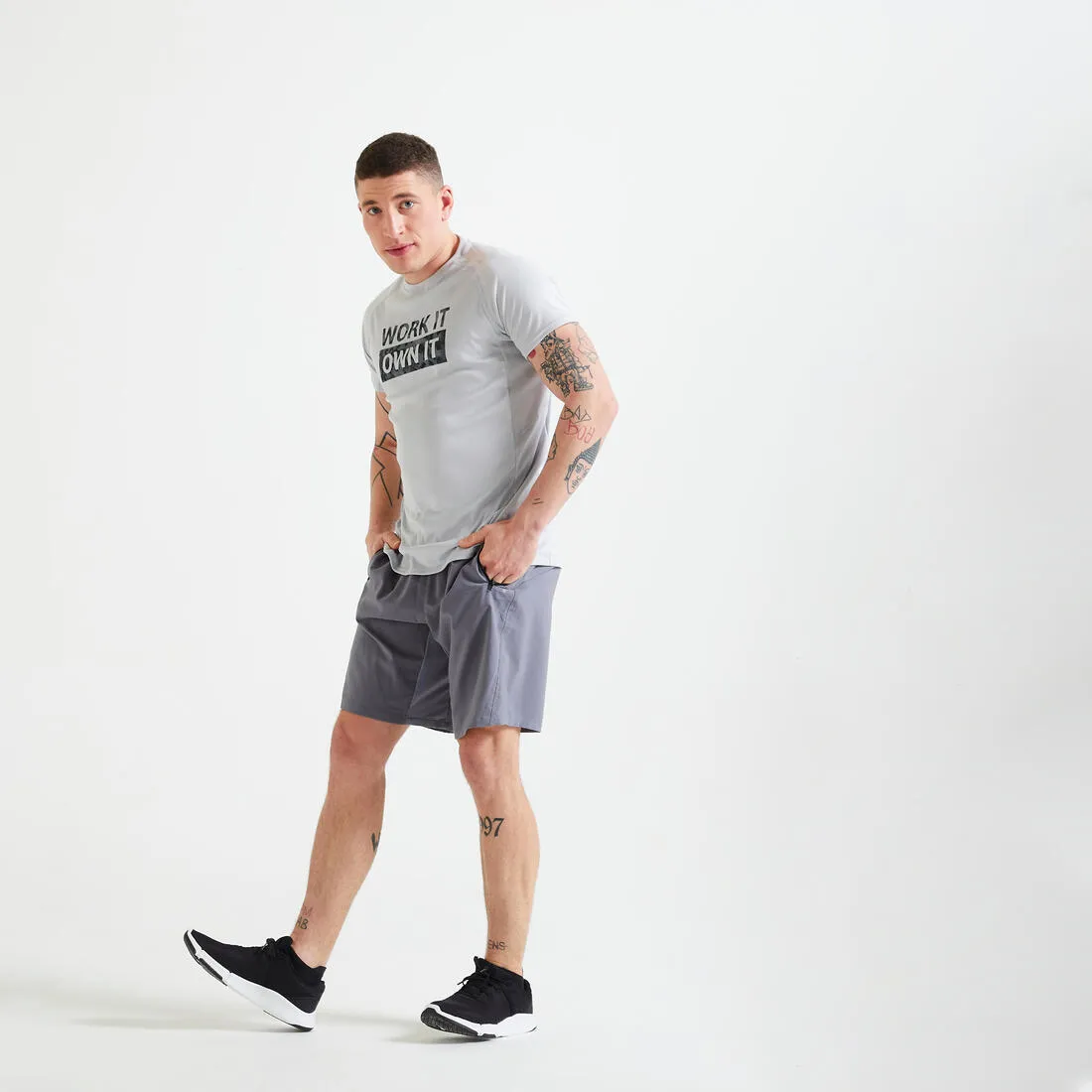 Fitness Shorts with Zip Pockets