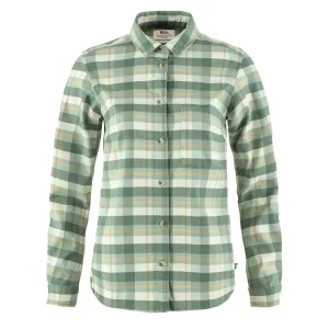 Fjallraven Womens Singi Fjall Shirt Patina Green / Chalk White