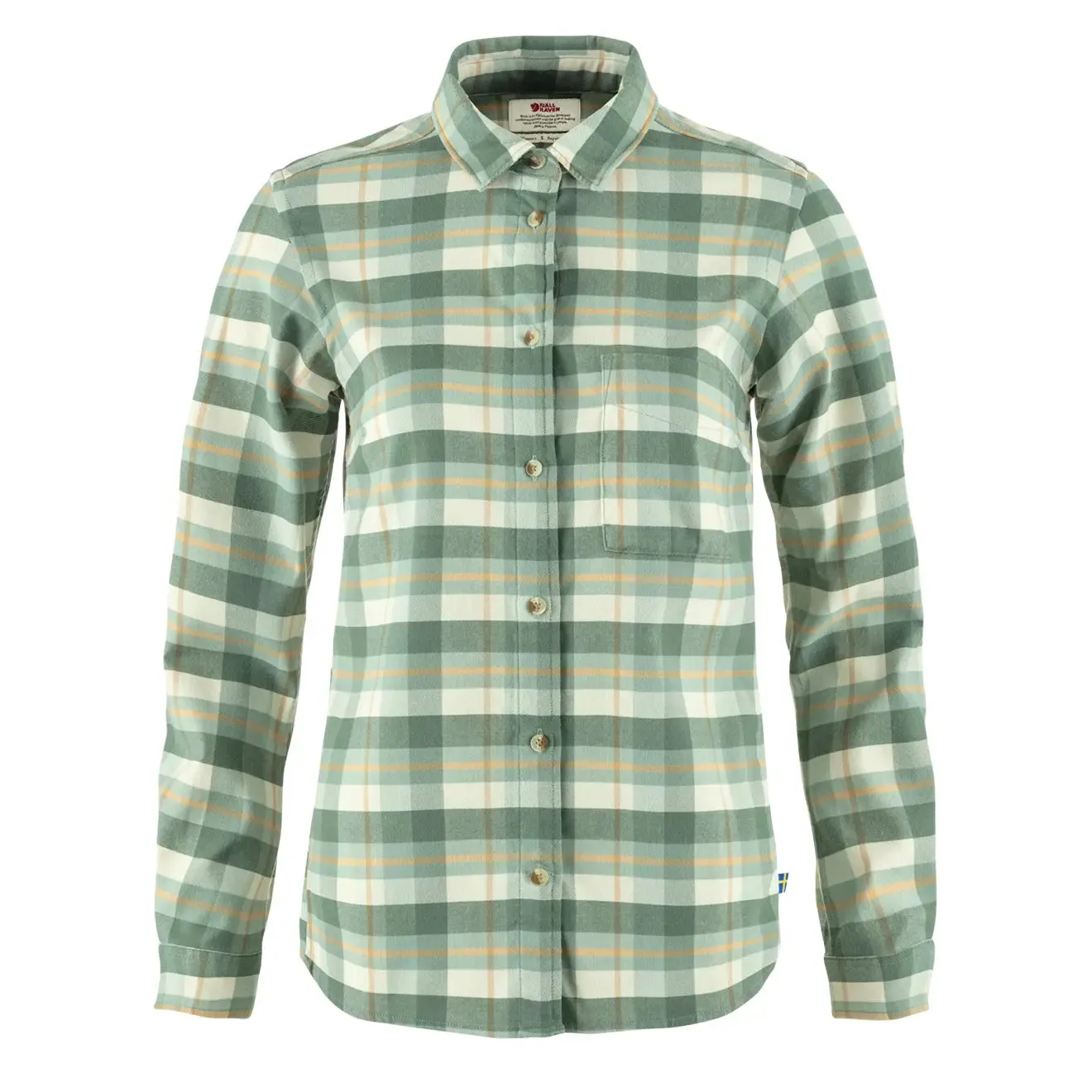 Fjallraven Womens Singi Fjall Shirt Patina Green / Chalk White