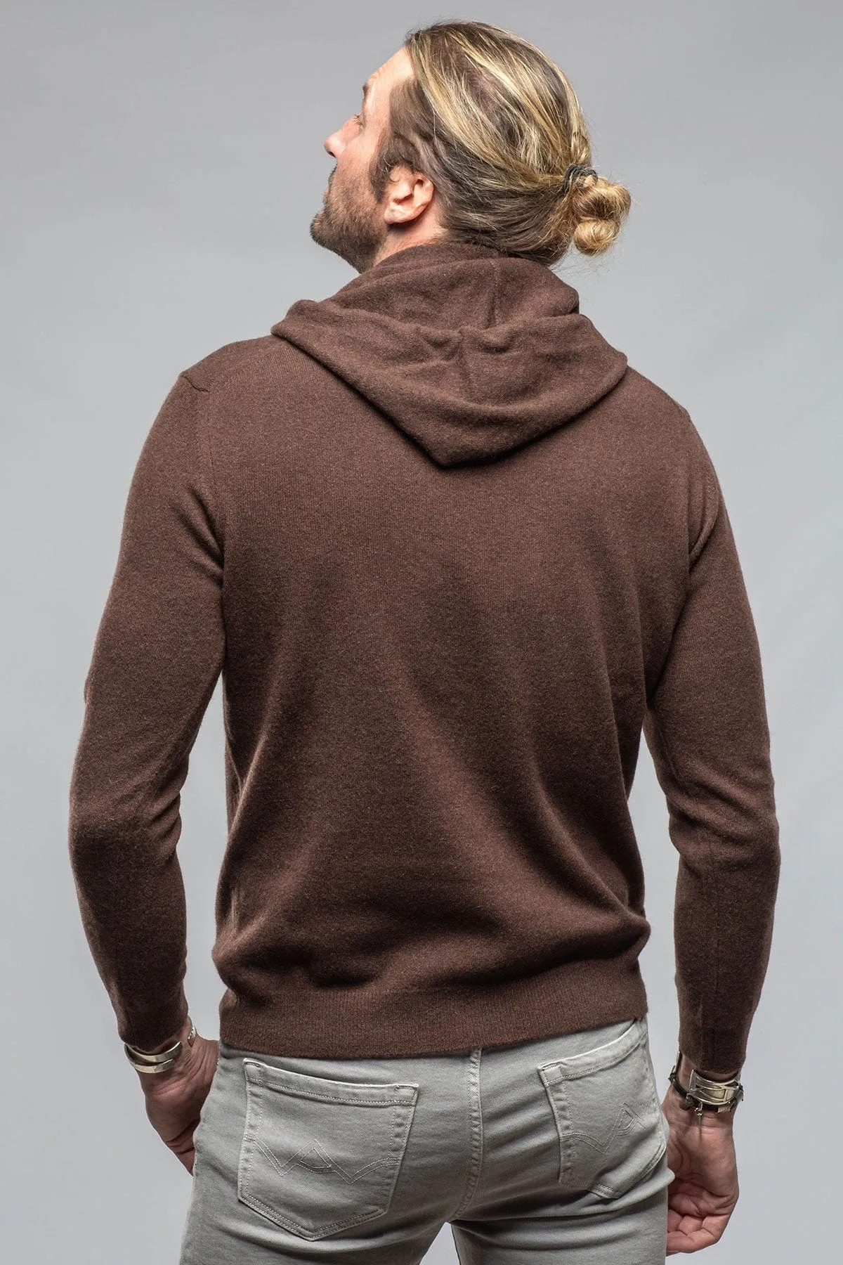 Florio II Cashmere Hoodie In Chocolate
