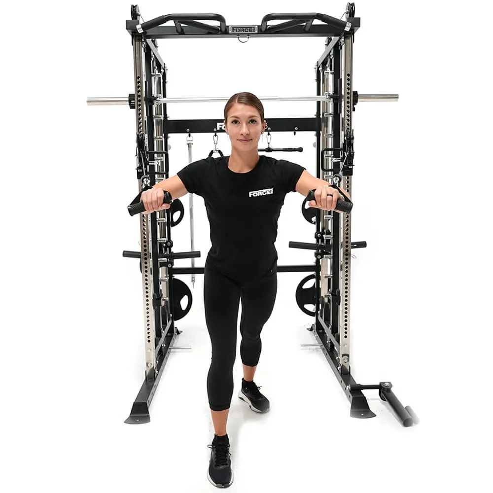Force USA G3 Smith Machine Power Rack Cage And Multi Functional Trainer Cable Cross Over Gym All In One