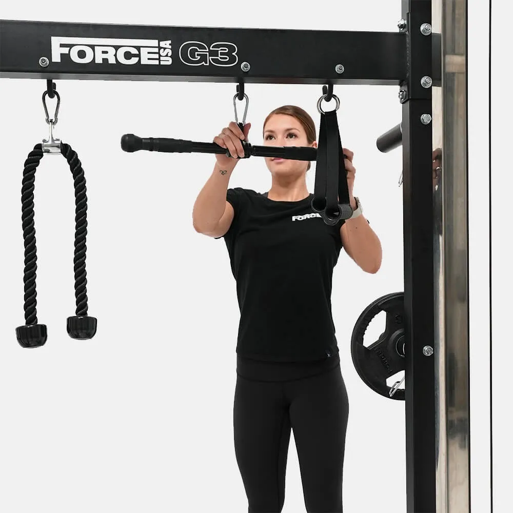 Force USA G3 Smith Machine Power Rack Cage And Multi Functional Trainer Cable Cross Over Gym All In One