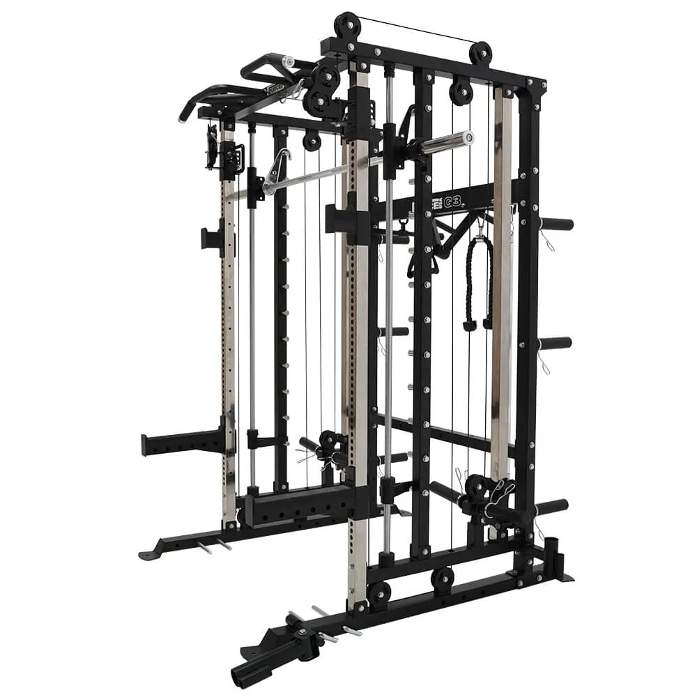 Force USA G3 Smith Machine Power Rack Cage And Multi Functional Trainer Cable Cross Over Gym All In One