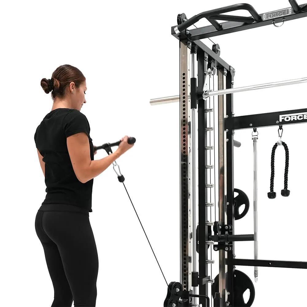 Force USA G3 Smith Machine Power Rack Cage And Multi Functional Trainer Cable Cross Over Gym All In One