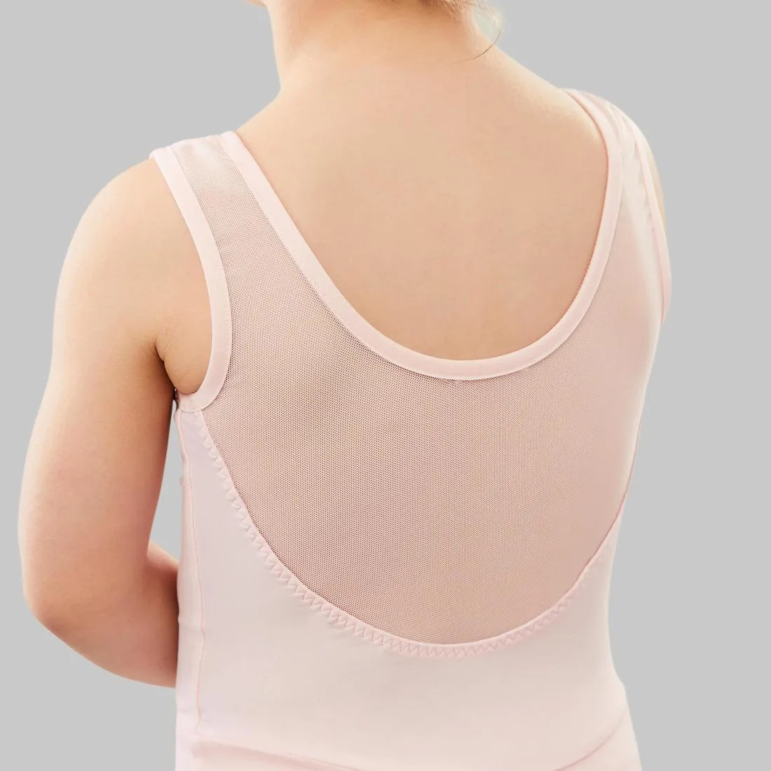 Girls' Mixed Media Ballet Skirted Leotard - Pink