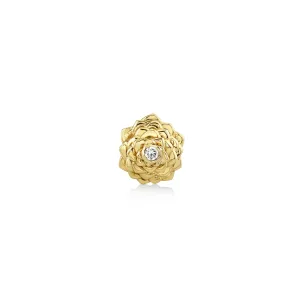 Gold & Diamond Camellia Stud