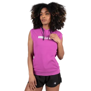 Gorilla Wear Virginia Sleeveless Hoodie Fuchsia