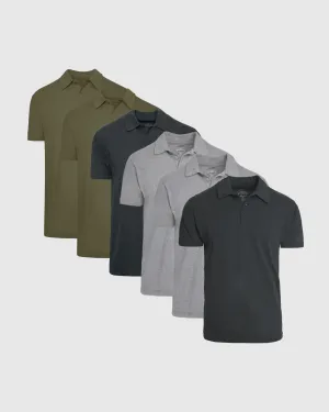 Green Ash Classic Polo 6-Pack
