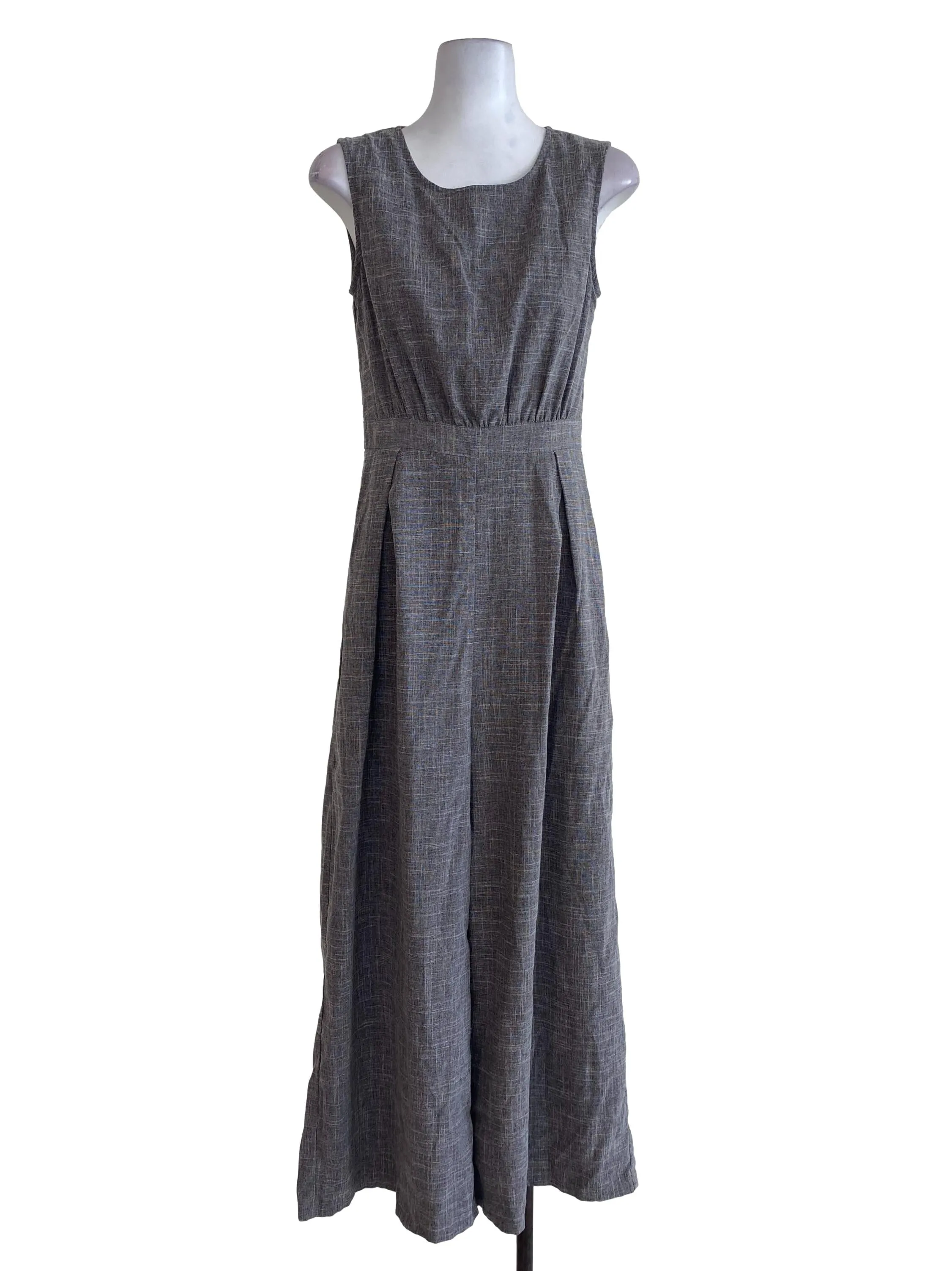 Grey Twill Jumpsuits