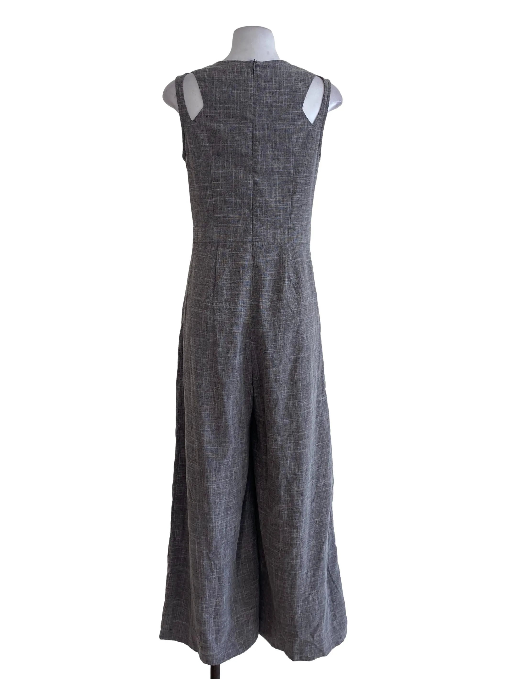 Grey Twill Jumpsuits