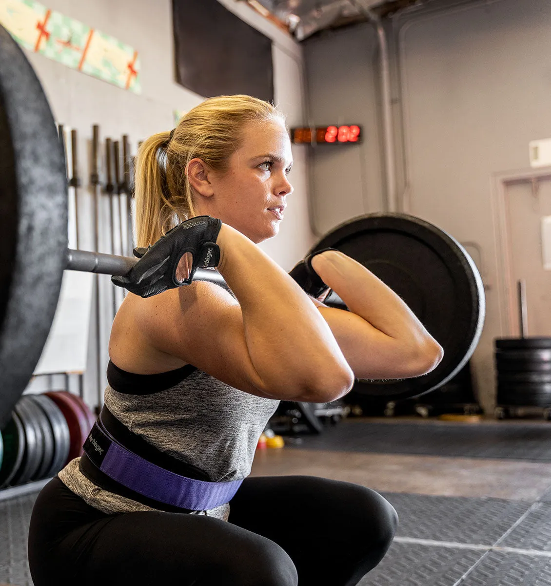 Harbinger Women's Power Protect Weight Lifting Gloves - Black