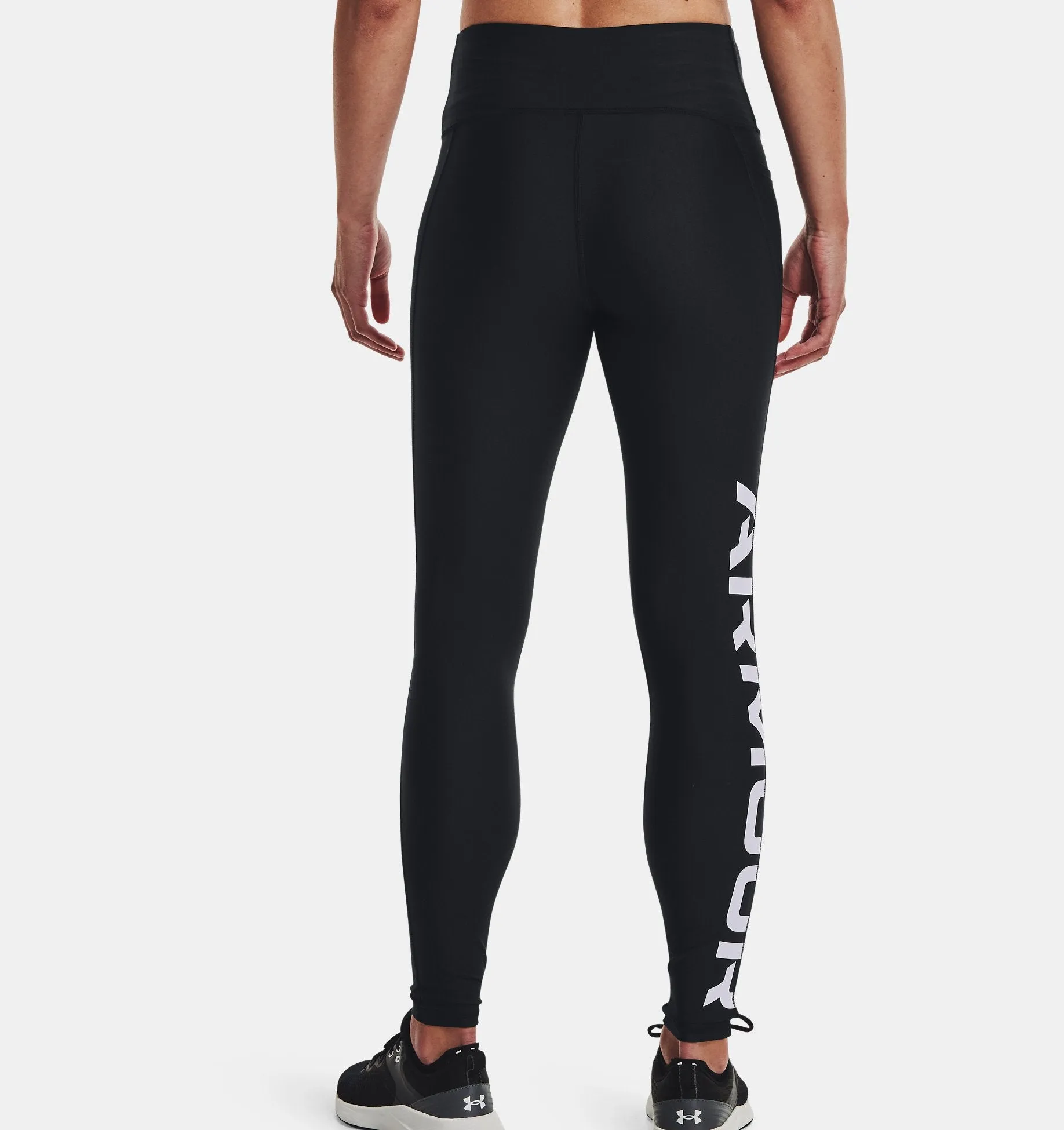 HEATGEAR ARMOUR NO-SLIP WAISTBAND BRANDED FULL-LENGTH LEGGINGS