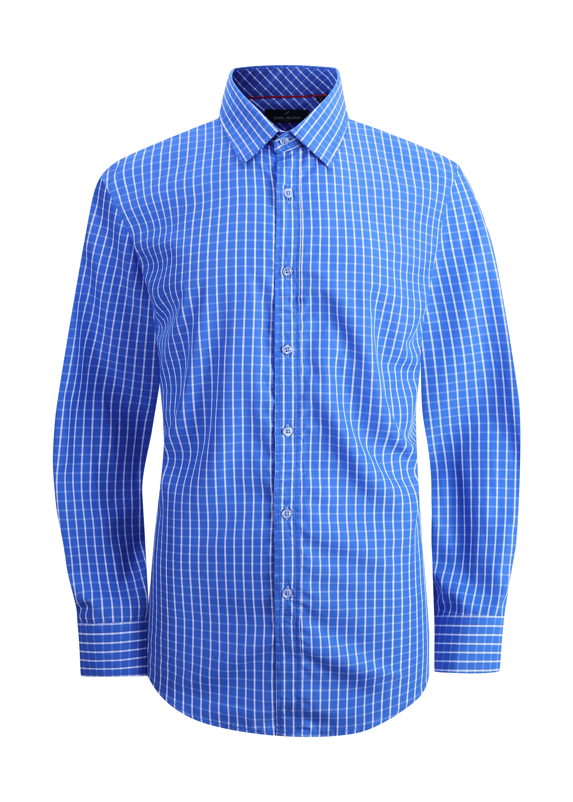 Hechter Paris Grid Slim Fit Dress Shirt