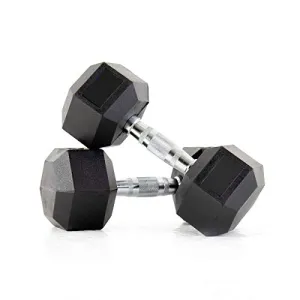 Hexa Fitness Hex Dumbbells (5 kg X 2) 10 kg Set, Fitness Heavy Duty Solid Caste Iron and Rubber Coated Material