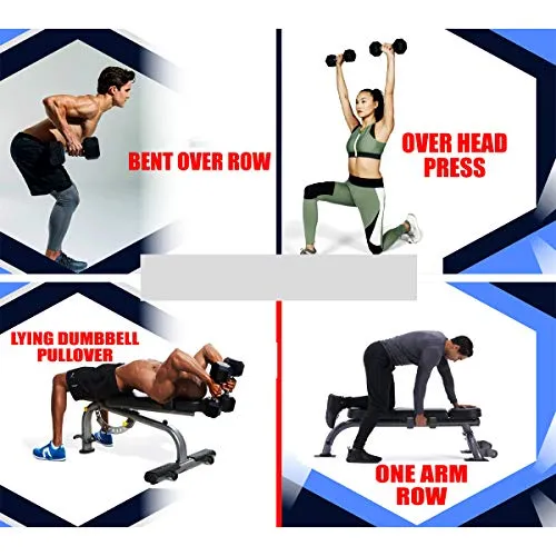 Hexa Fitness Hex Dumbbells (5 kg X 2) 10 kg Set, Fitness Heavy Duty Solid Caste Iron and Rubber Coated Material