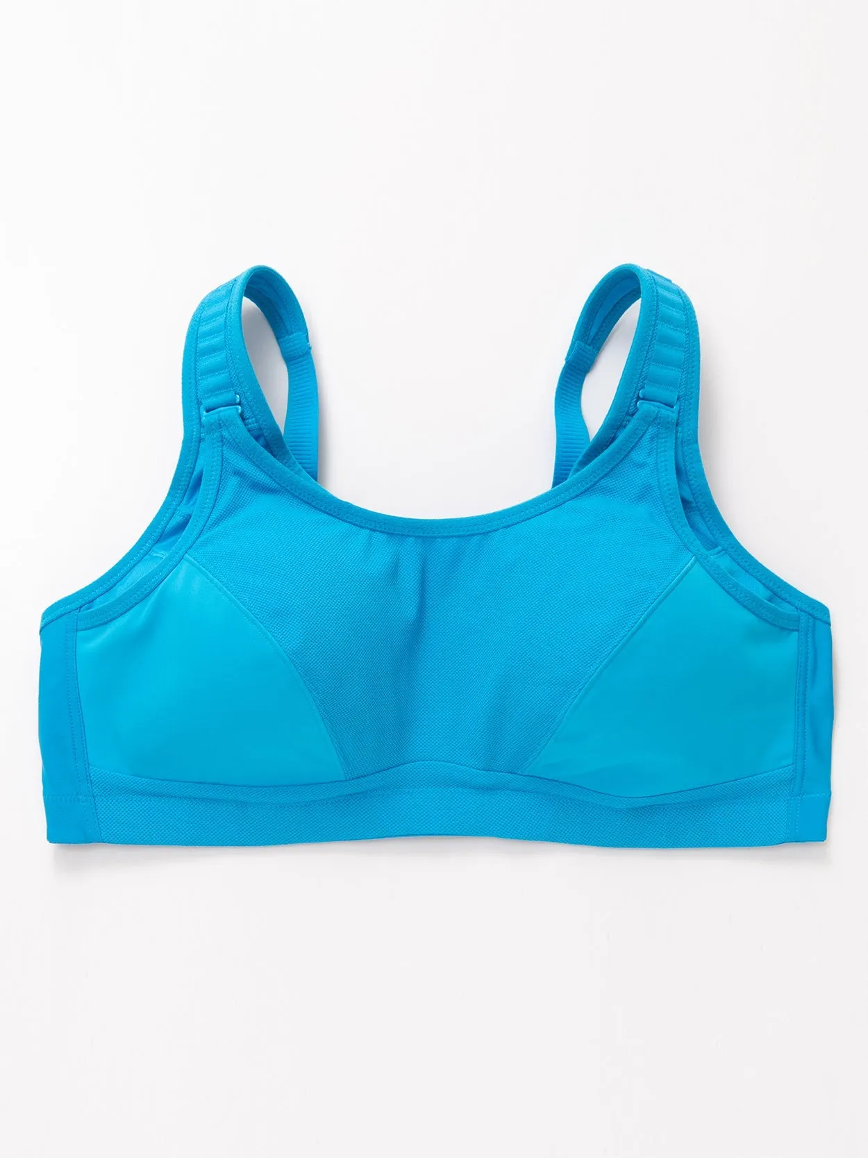 High Impact Bounce Adjustable Workout Bra Blue