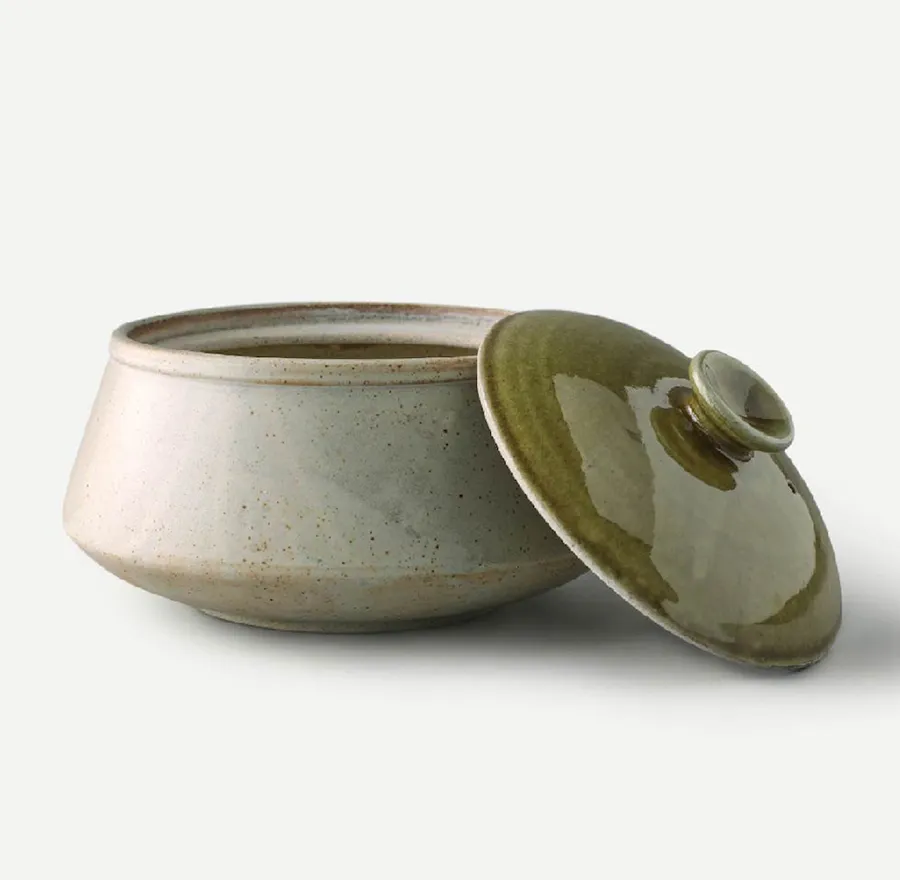 Home Tableware Bowls Astra-Stoneware Serving Bowl With Lid-Ikai Asai
