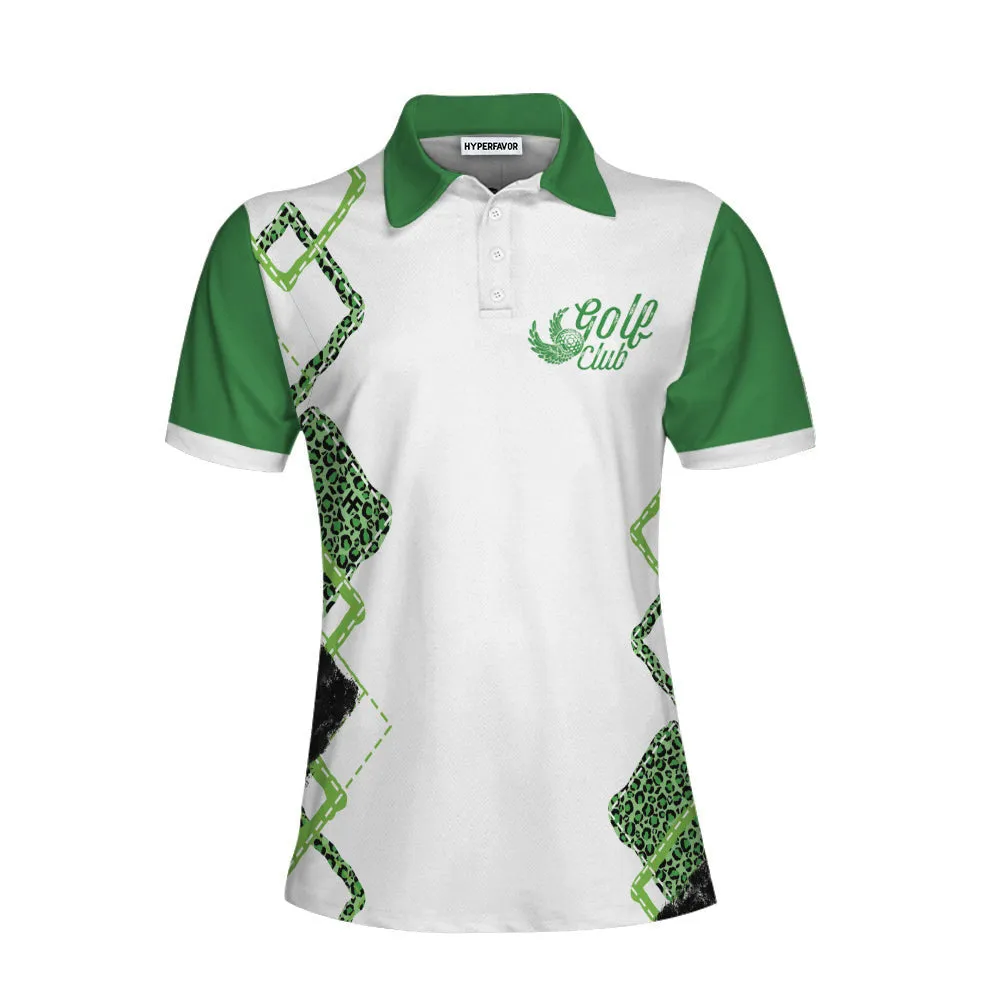 I Canceled My White And Green Golf Game To Be Here Golf Women Polo Shirt