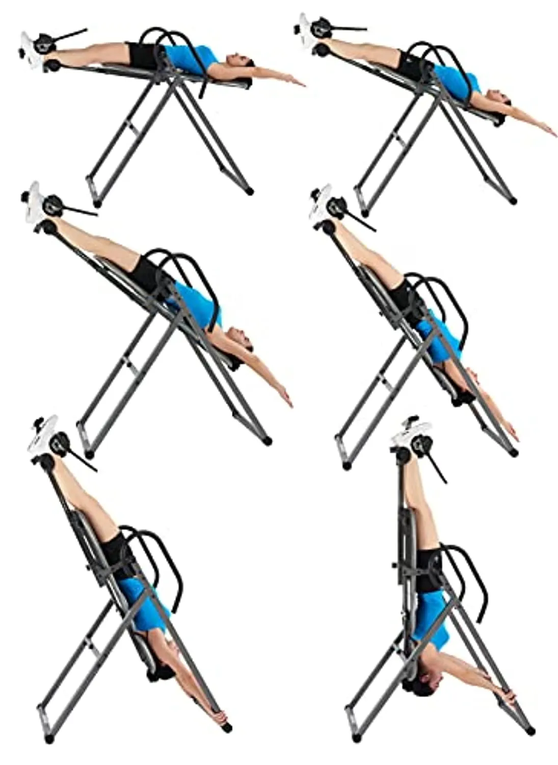 Innova Inversion Table with Adjustable Headrest, Reversible Ankle Holders, and 300 lb Weight Capacity