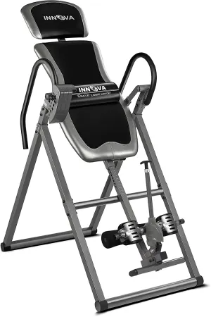 Innova Inversion Table with Adjustable Headrest, Reversible Ankle Holders, and 300 lb Weight Capacity