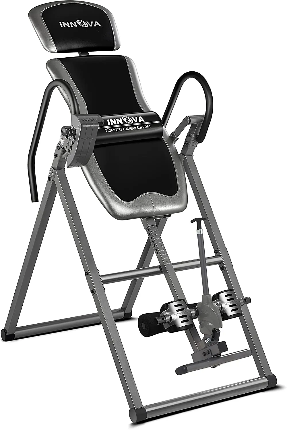 Innova Inversion Table with Adjustable Headrest, Reversible Ankle Holders, and 300 lb Weight Capacity