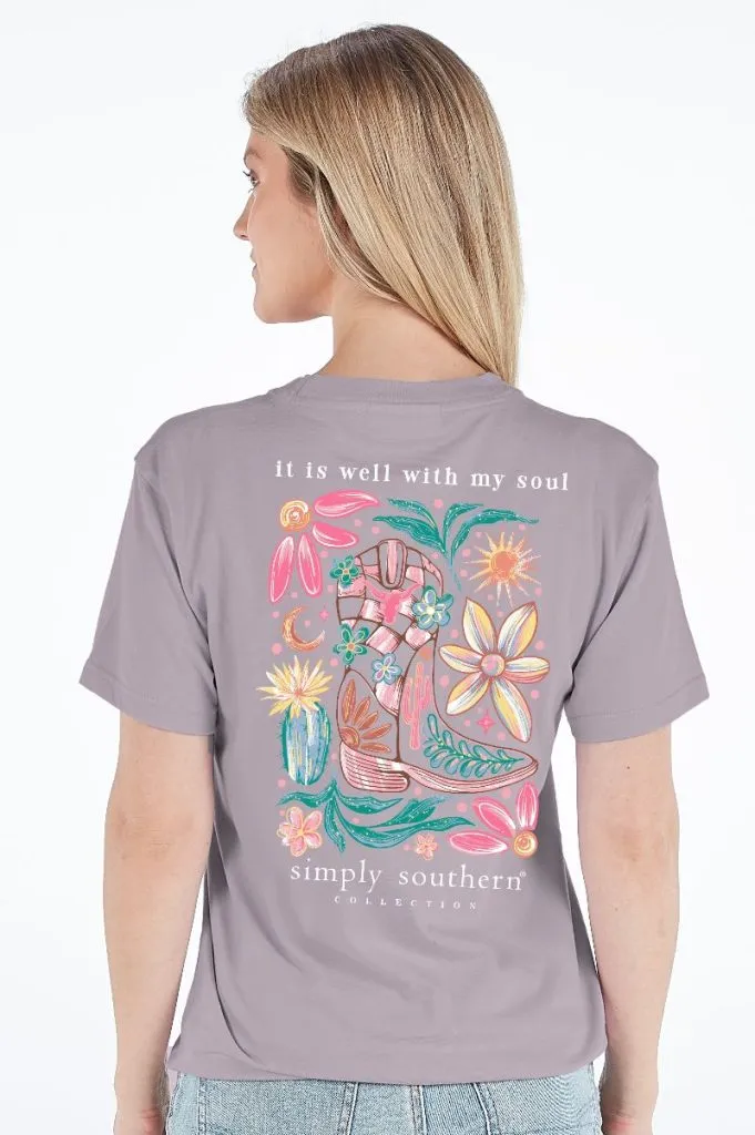 'It Is Well With My Soul' Short Sleeve Tee by Simply Southern