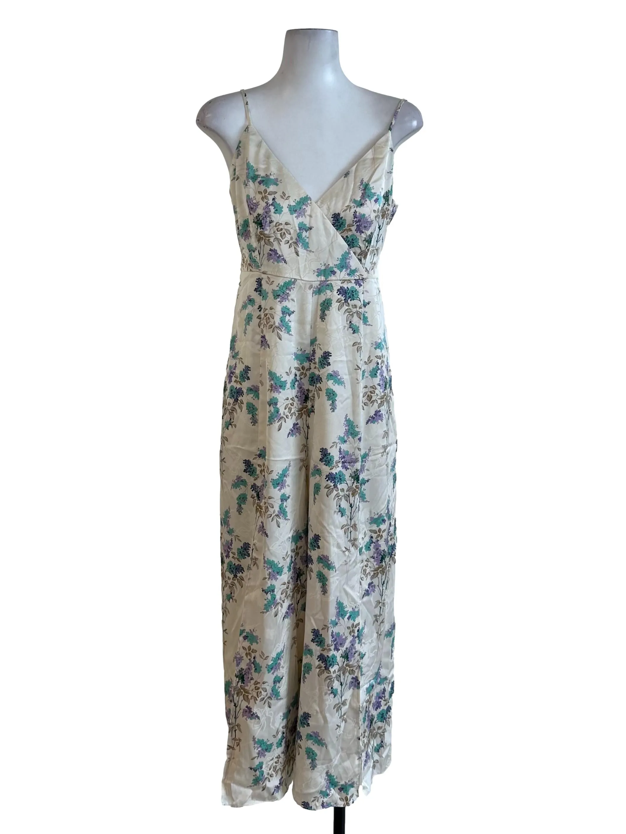 Ivory White Floral Jumpsuit