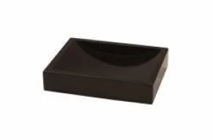Jet Black Marble Soap Dish