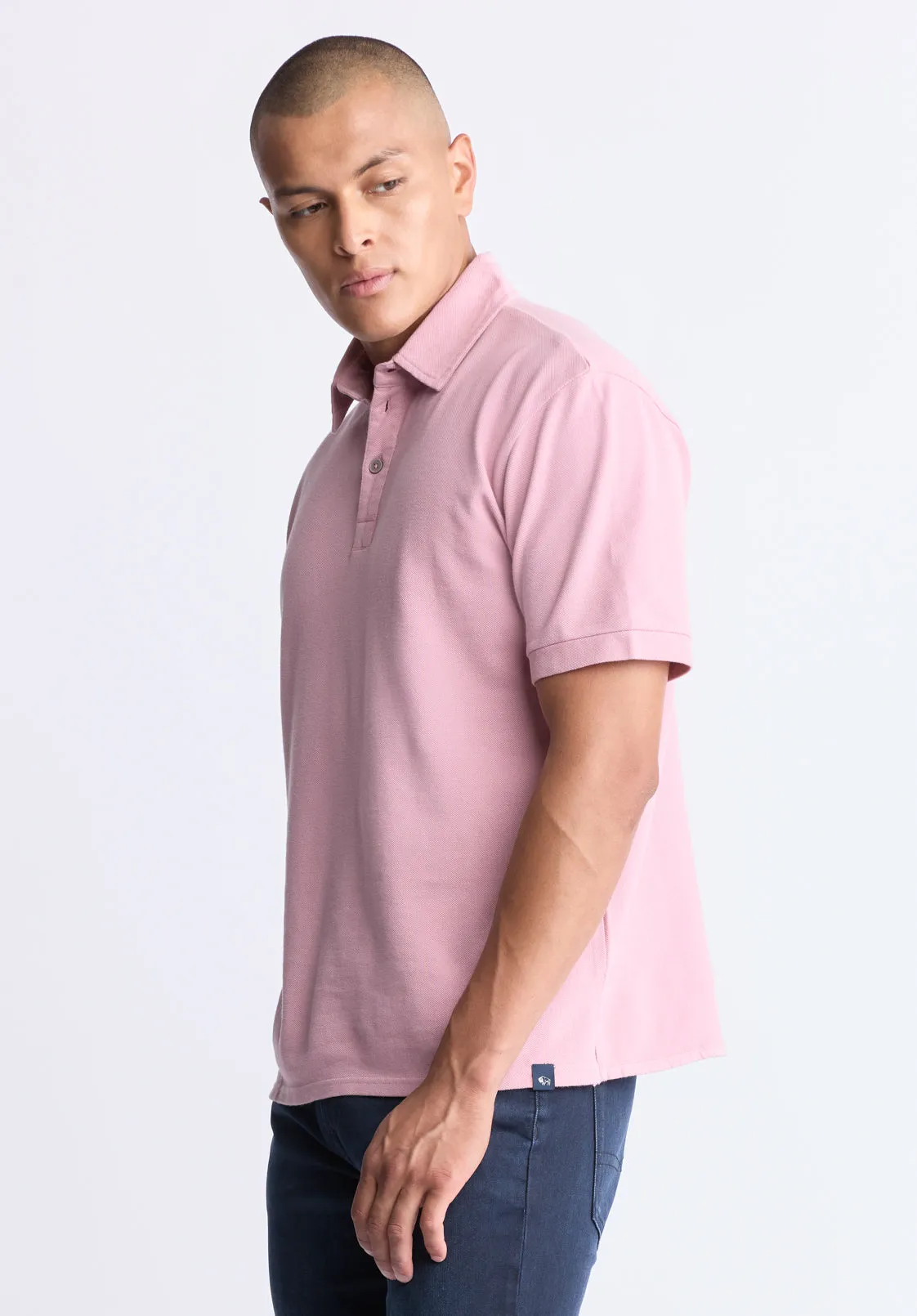 Kabold Men's Classic Polo, Lilas pink - BM24515