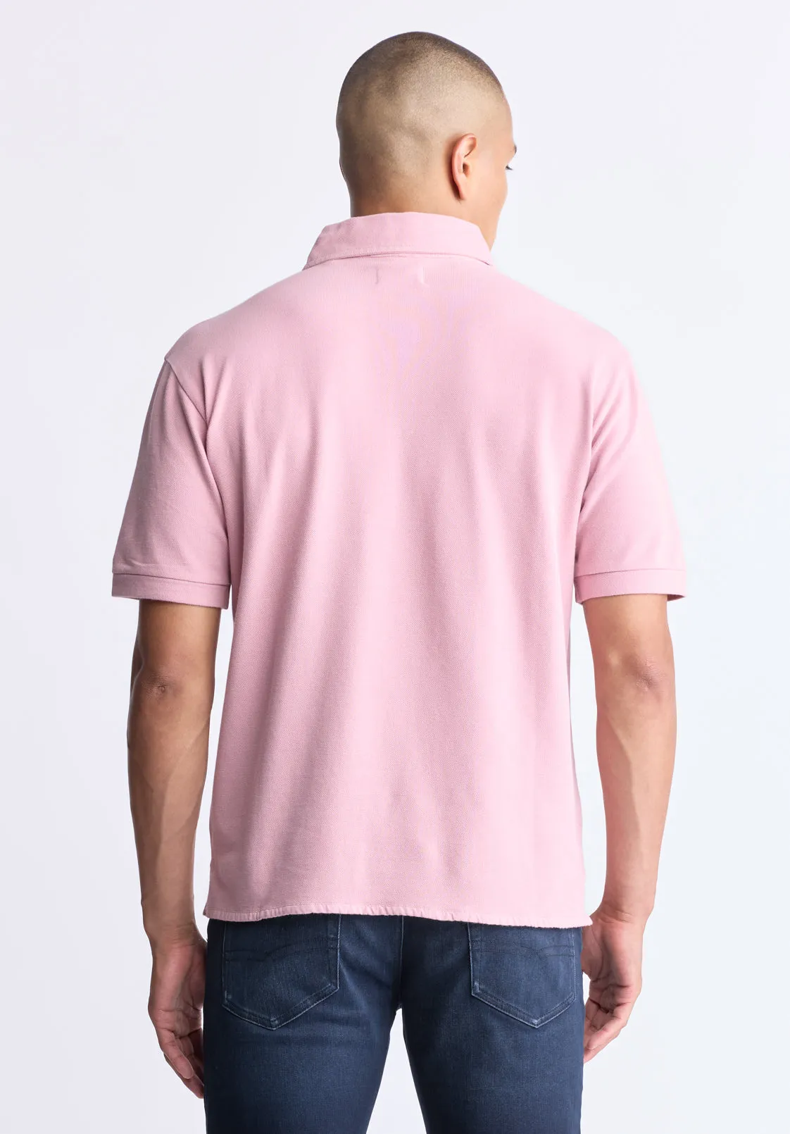Kabold Men's Classic Polo, Lilas pink - BM24515