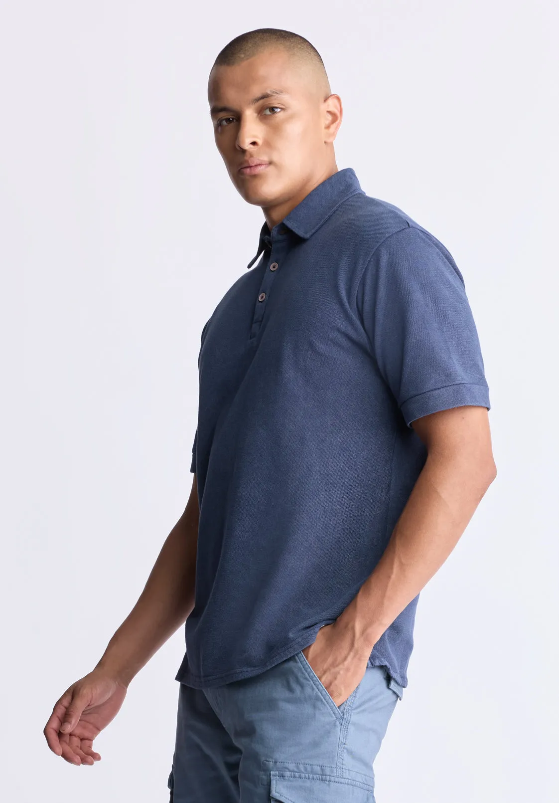 Kabold Men's Classic Polo, Midnight blue - BM24515
