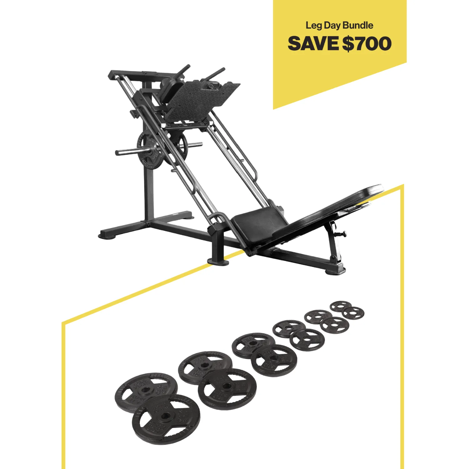 Leg Day Bundle - Leg Press   Plate Set