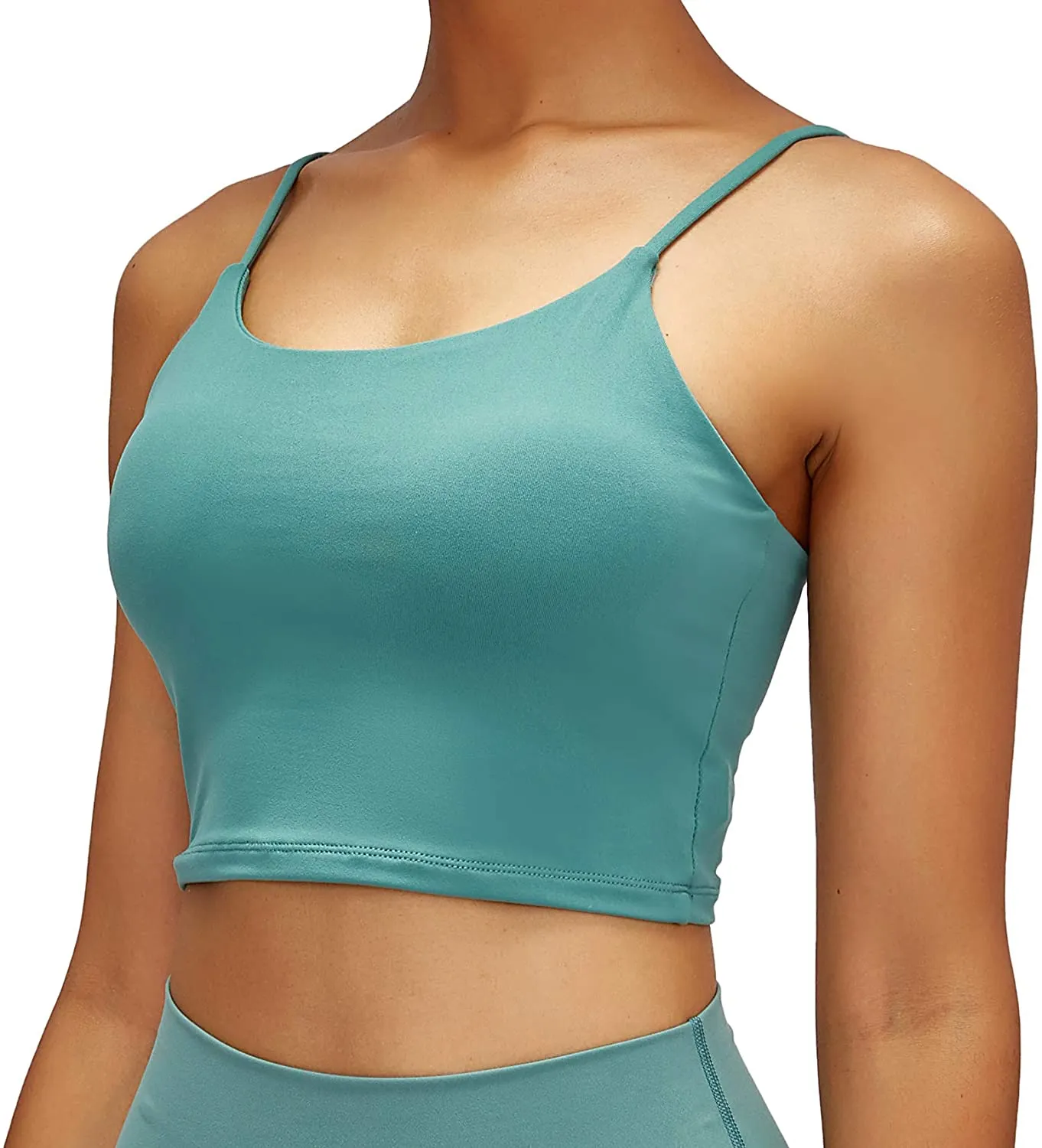 Lemedy Women Padded Sports Bra Fitness Workout Running Shirts Yoga Tank Top