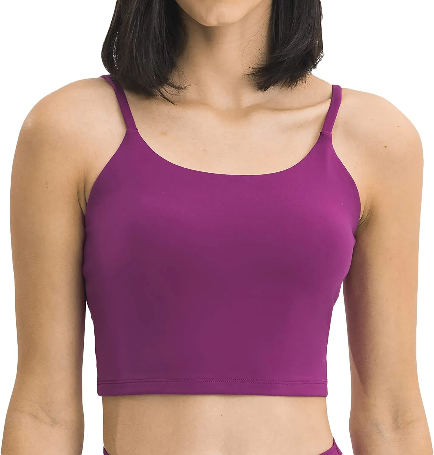 Lemedy Women Padded Sports Bra Fitness Workout Running Shirts Yoga Tank Top