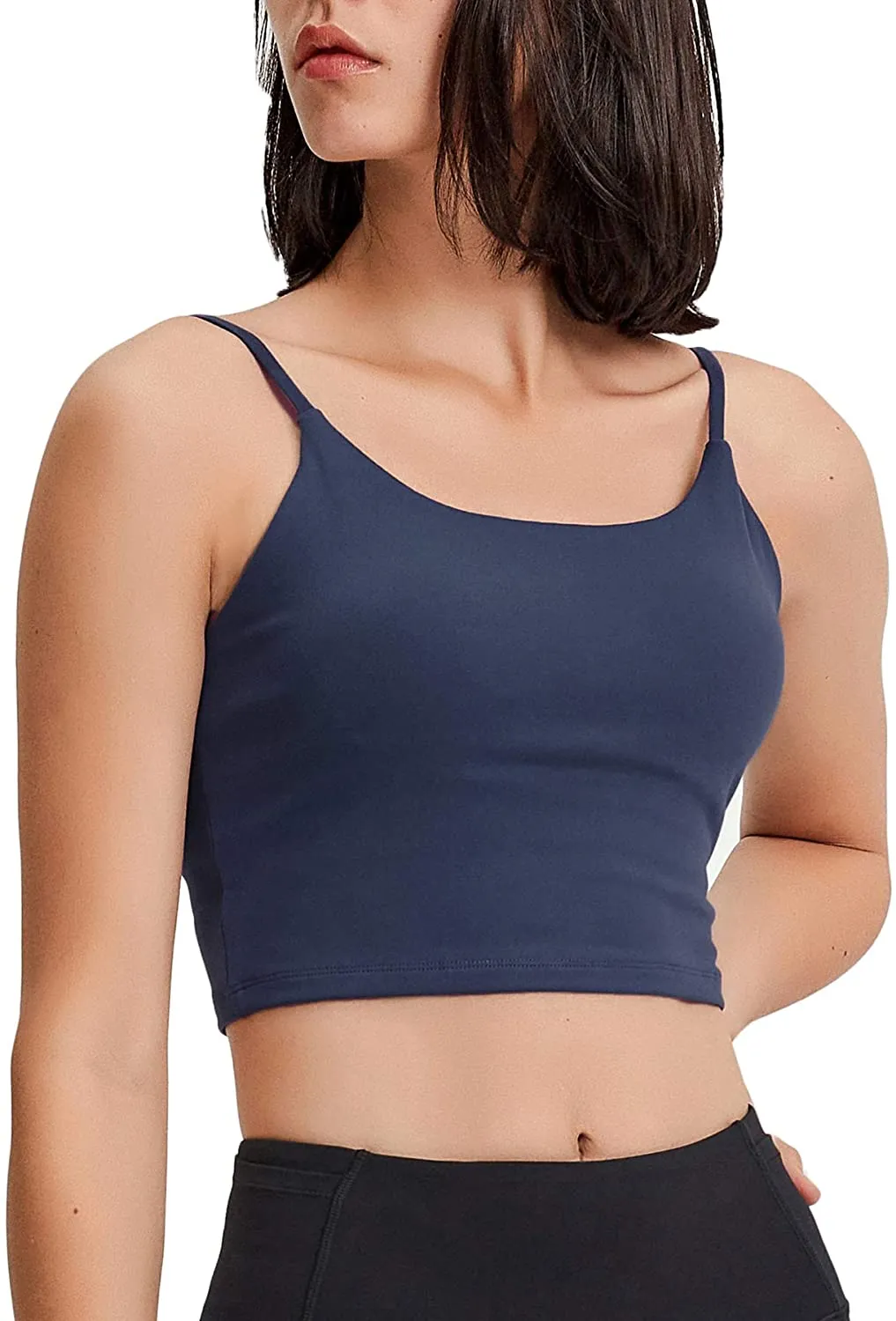 Lemedy Women Padded Sports Bra Fitness Workout Running Shirts Yoga Tank Top